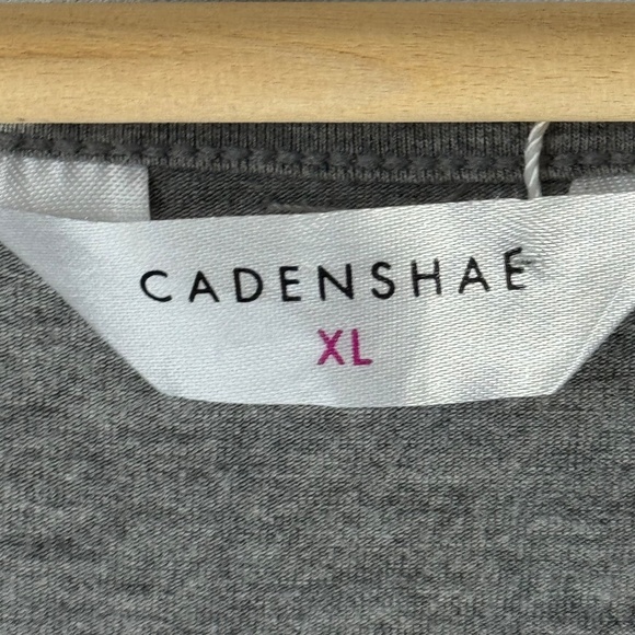 Cadenshae Australia Marled Gray Sadie Nursing/Maternity Dress Sz XL - Picture 5 of 7